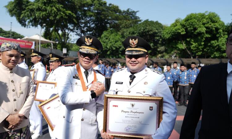 Kota Makassar Raih Penghargaan Bergengsi Kemendagri di Hari Otonomi Daerah 2026