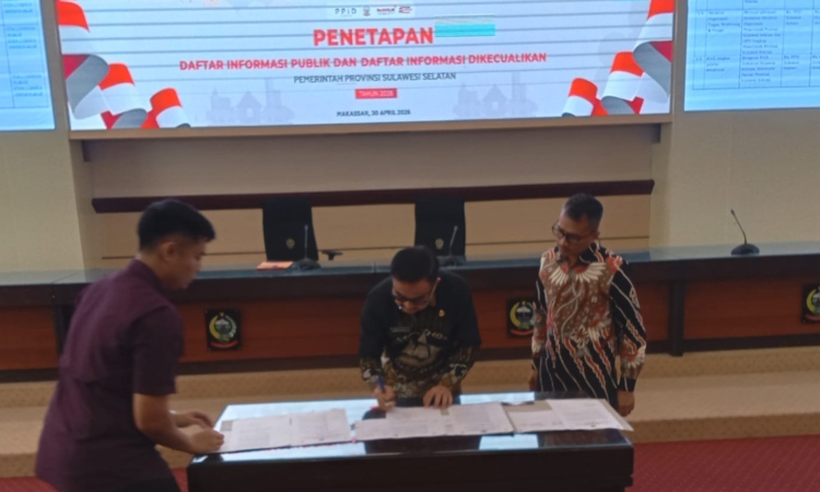 Pemprov Sulsel Tetapkan DIP dan DIK 2026, Perkuat Keterbukaan Informasi Publik