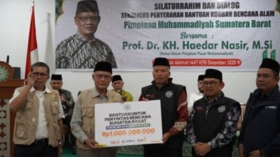 Haedar Nashir Tegaskan Muhammadiyah Bergerak Cepat Bantu Korban Bencana di Aceh dan Sumatera