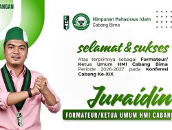 Konfercab XIX HMI Cabang Bima: Juraidin Nahkodai Kepengurusan Baru 2026–2027
