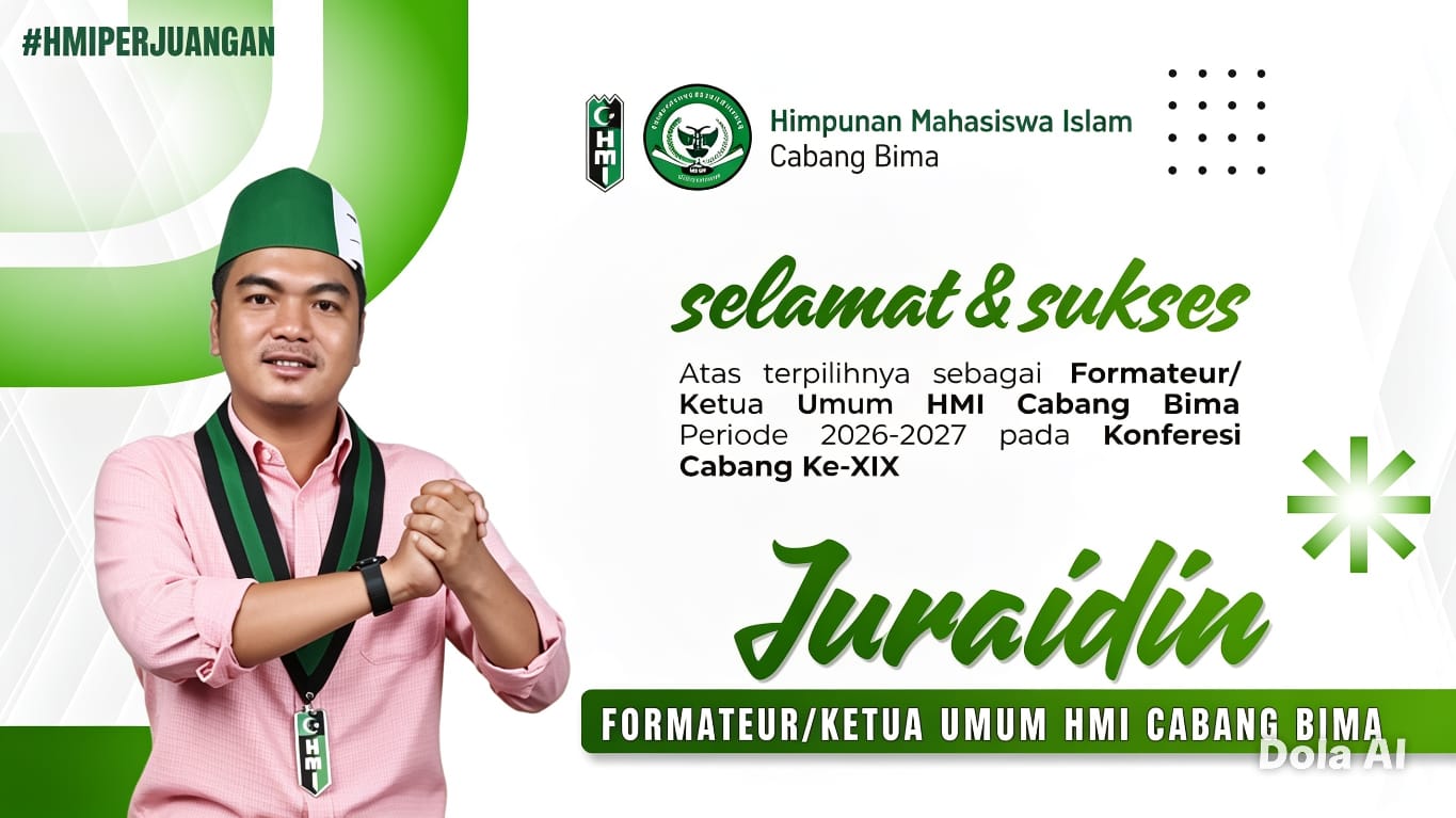 Konfercab XIX HMI Cabang Bima: Juraidin Nahkodai Kepengurusan Baru 2026–2027