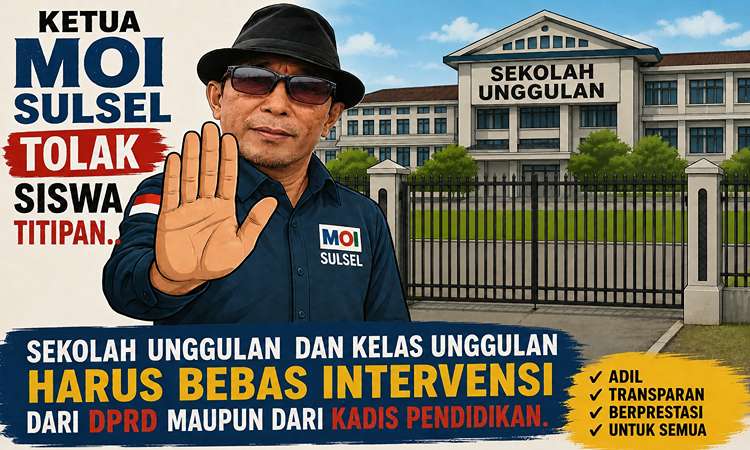 Kursi Unggulan Bukan Warisan Kekuasaan, MOI Sulsel Minta SPMB Bebas Intervensi